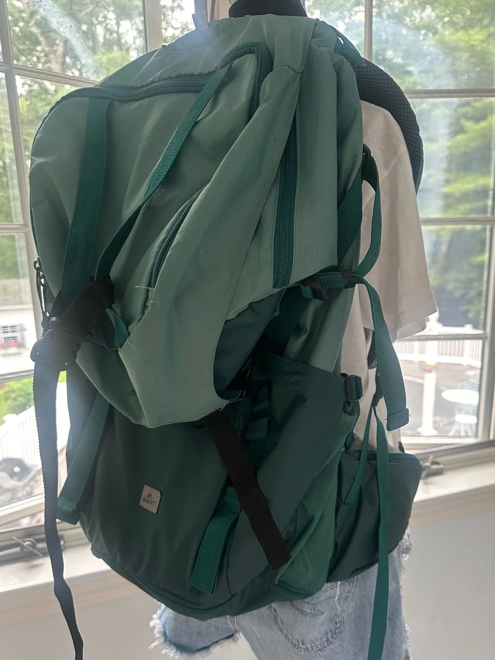 Quest Expedition 65L Internal Frame Gorpcore CabinCore Backpack Green
